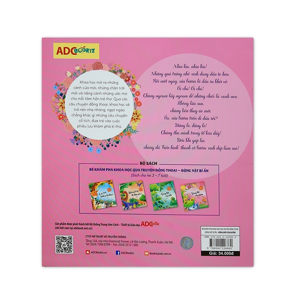 Bé Khám Phá Khoa Học Qua Truyện Đồng Thoại - Động Vật Bí Ẩn: Vòng Đời Của Bướm?