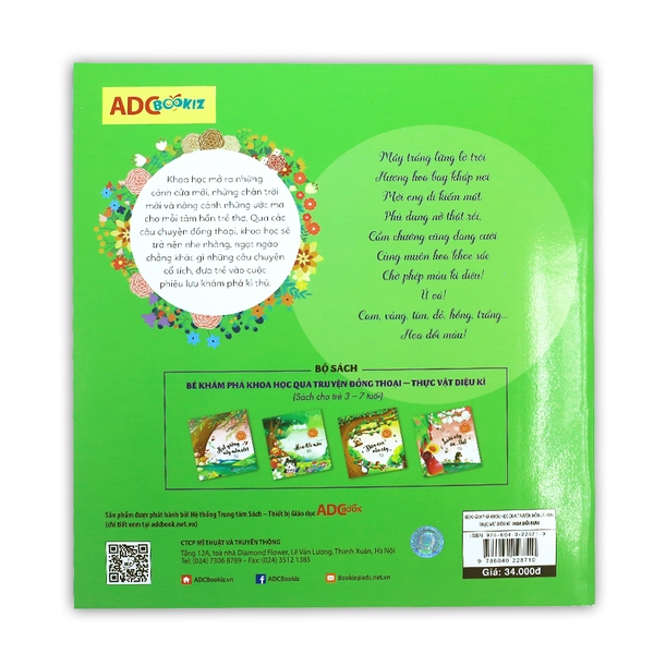 Bé Khám Phá Khoa Học Qua Truyện Đồng Thoại - Thực Vật Diệu Kì : Hoa Đổi Màu?