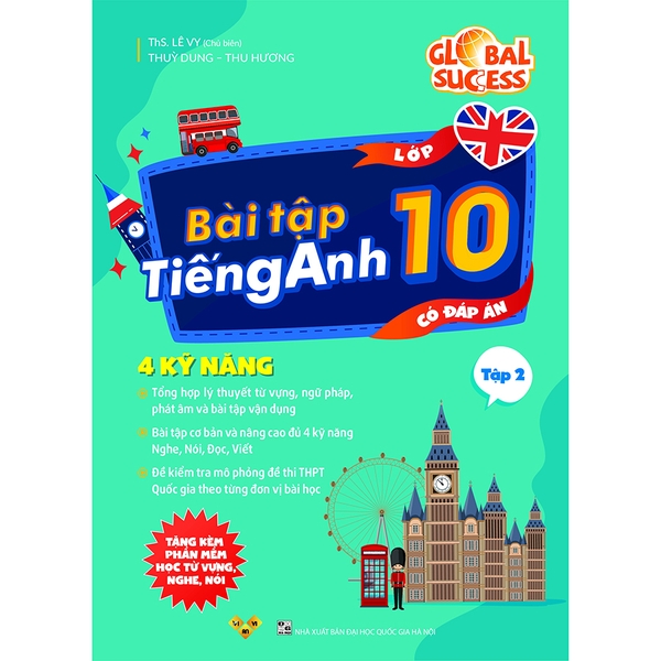 Bài Tập Tiếng Anh Lớp 10 - Global Success - 4 Kỹ Năng (Có Đáp Án) Tập 2