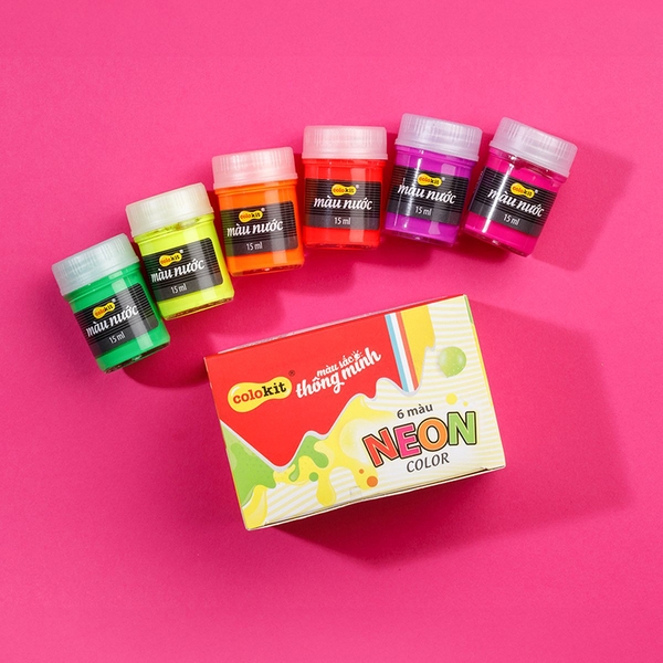 Hộp 6 Màu Nước Colokit - Neon WACO-C011