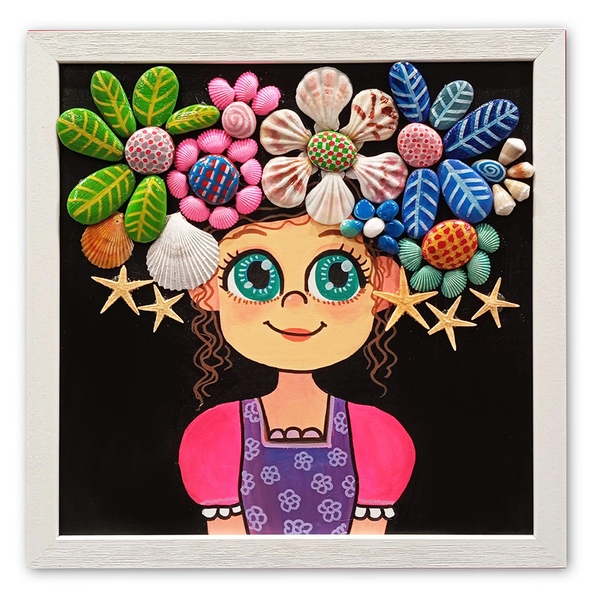 Tranh Sỏi Arcylic - Hoa Xuân Kỳ Diệu - ADC160