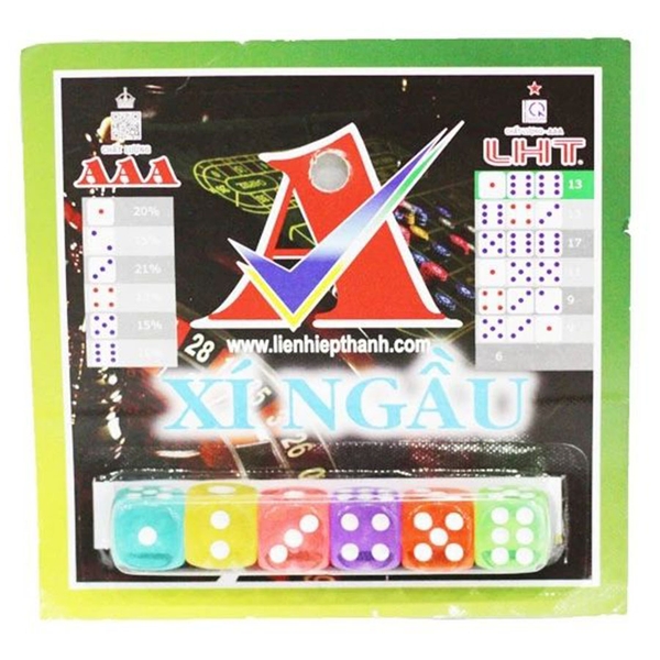 Bộ Xí Ngầu Màu Liên Hiệp Thành (6 Viên)