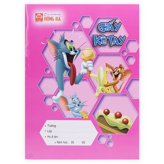 Giấy Kê Tay Tom Và Jerry Hồng Hà 4926