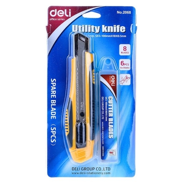 Dao Rọc Giấy Đại + Lưỡi Dao Deli 2068