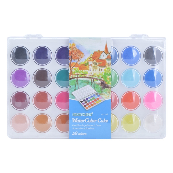Khay Màu Nước 28 Màu Simbalion WCC-28