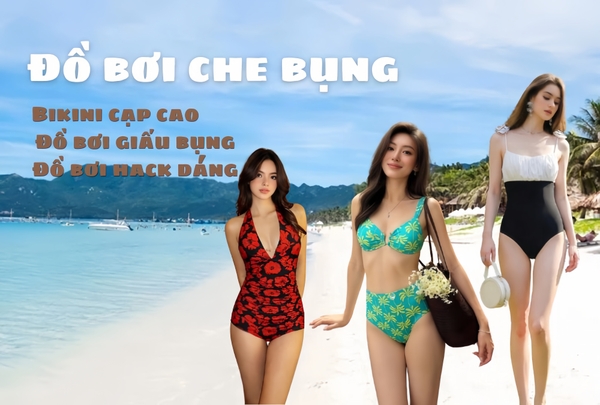 Đồ bơi che bụng: Bí quyết hack dáng thon gọn, tự tin khi đi biển