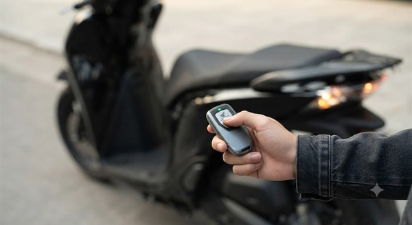 Mang remote lại gần xe, bấm nút tìm xe hoặc bật ổ khóa để kiểm tra