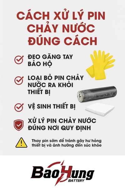 Cách Xử Lý Pin Chảy Nước Đúng Cách – An Toàn Và Hiệu Quả