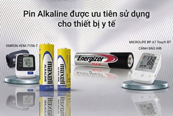 Pin Alkaline (Pin Kiềm) – Sức mạnh bền bỉ và tiện lợi cho thiết bị y tế
