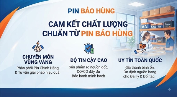 Pin Bảo Hùng - Cam kết chất lượng và giá bình ổn cho đại lý