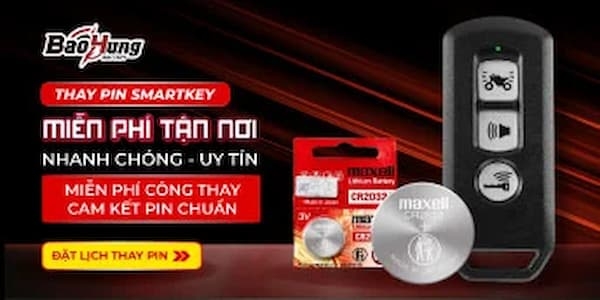 Pin Bảo Hùng – Địa chỉ Vàng cung cấp và thay pin Smartkey Vision miễn phí