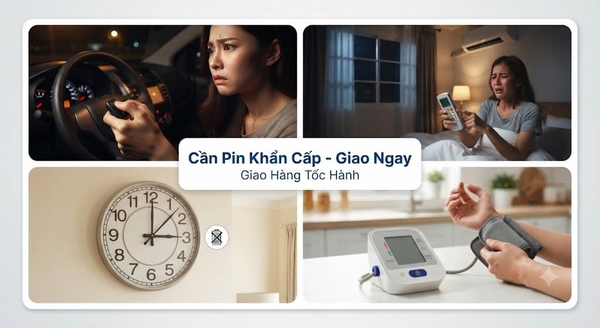 Những tình huống khẩn cấp cần pin gấp trong cuộc sống