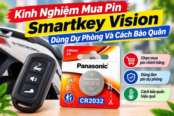 Kinh Nghiệm Mua Pin Smartkey Vision Dùng Dự Phòng Và Cách Bảo Quản