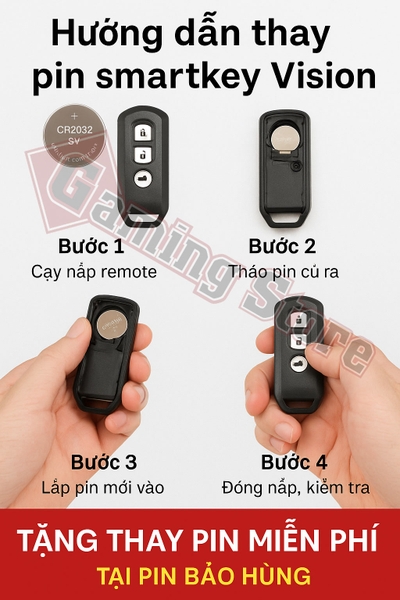 Hướng Dẫn Thay Pin Smartkey Vision Đơn Giản Tại Nhà