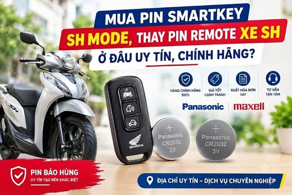 Mua Pin Smartkey SH Mode, SH Ở Đâu Tốt Nhất? – Pin Bảo Hùng
