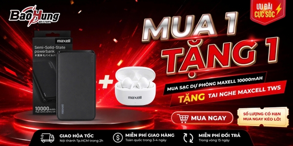 mua pin sạc dự phòng tặng tai nghe