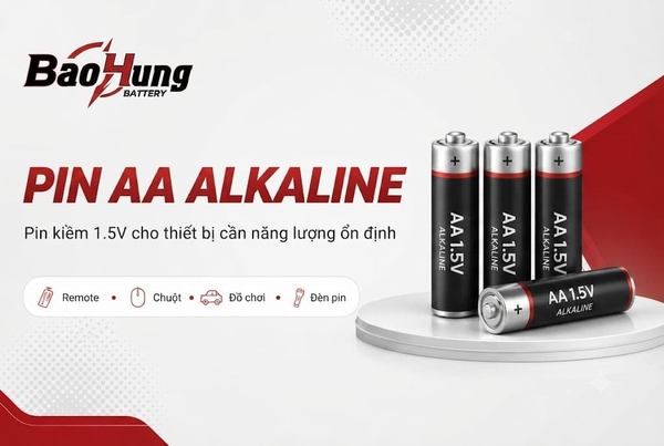 Pin kiềm aa là dòng pin everyday cao cấp hơn dòng pin than