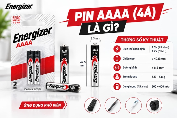 Pin AAAA (4A) Là Gì?