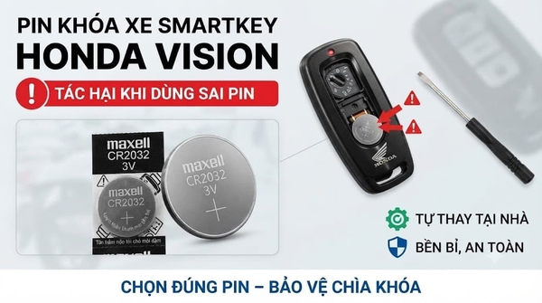 Hướng Dẫn Thay Pin Khóa Xe Smartkey Vision: Dấu Hiệu, Chuẩn Loại Và Cách Xử Lý Tại Nhà