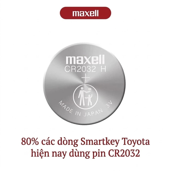 pin chìa khóa toyota thường dùng nhất là cr203