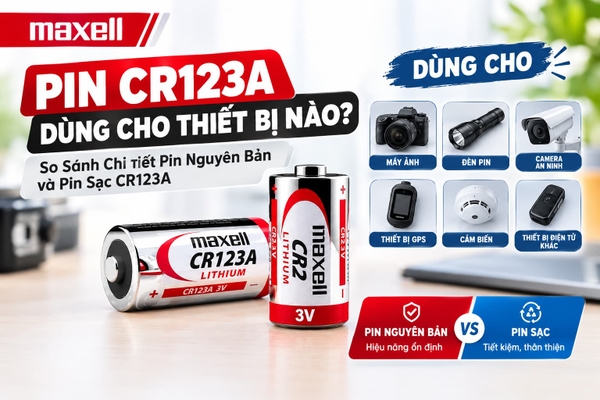 Pin CR123A dùng cho những thiết bị nào?