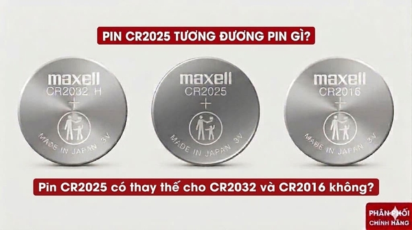 Chi tiết pin cr2025 tương đương pin gì