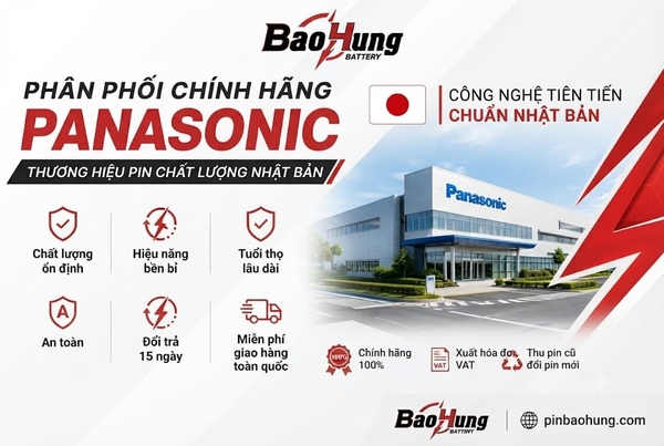 Pin Bảo Hùng cung cấp pin chính hãng cho doanh nghiệp