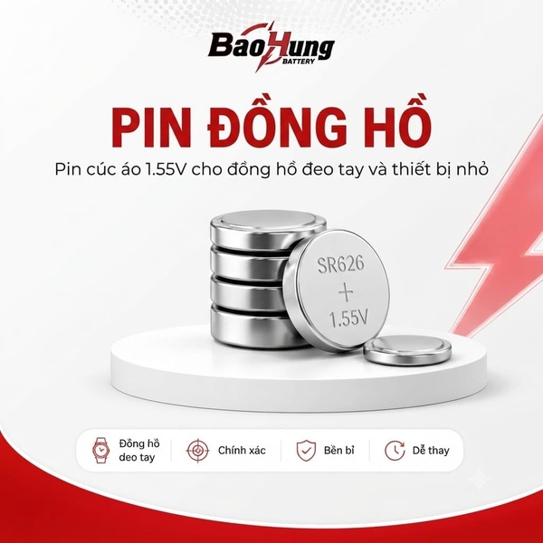 Mua và thay pin đồng hồ Silver Oxide chính hãng tại Pin Bảo Hùng