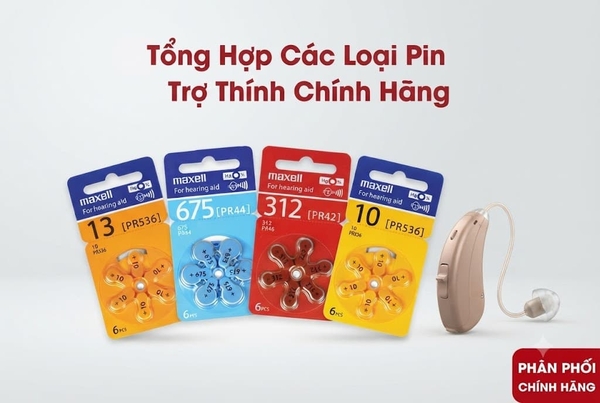 Tổng Hợp Các Loại Pin Trợ Thính Chính Hãng
