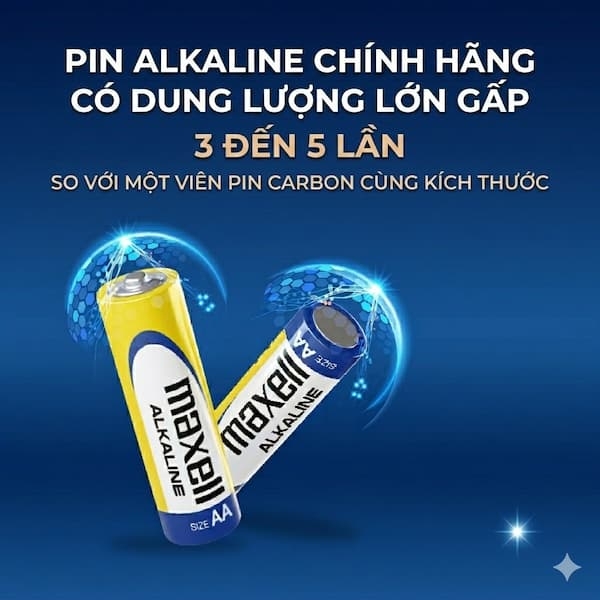 So sánh pin alkaline và pin carbon