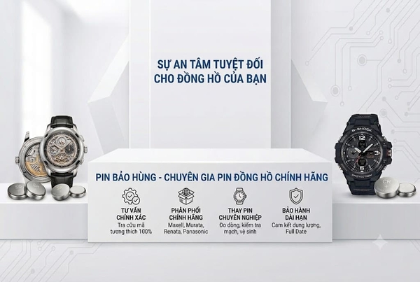 Địa chỉ tư vấn tra cứu và cung cấp pin đồng hồ chính hãng tại Pin Bảo Hùng