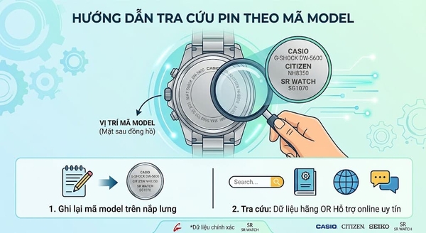Hướng dẫn tra cứu mã pin bằng model máy