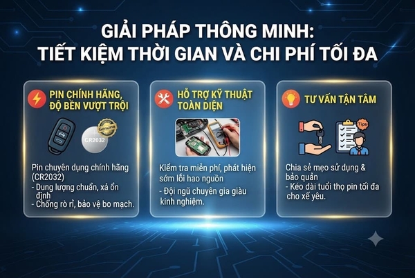 Giải pháp thông minh từ Pin Bảo Hùng: Tiết kiệm thời gian và chi phí tối đa