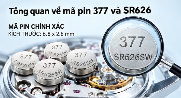 Tổng quan về mã pin 377 SR626