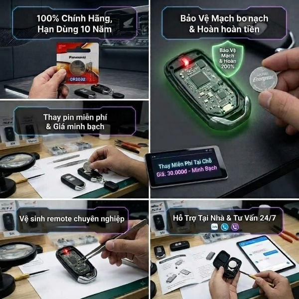Mua pin chìa khóa Vision chính hãng ở đâu? - Pin Bảo Hùng