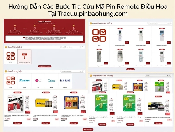 Hướng dẫn các bước tra cứu mã pin remote điều hòa