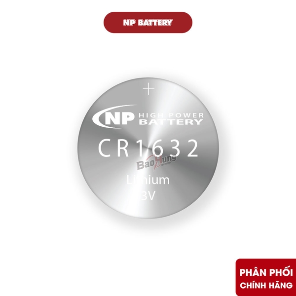 Pin National Power CR1632 Lithium 3V - Hàng Chính Hãng