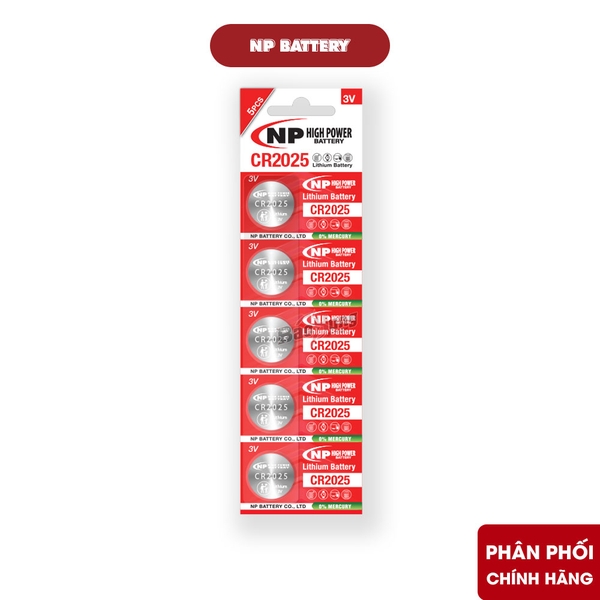 Pin National Power CR2025 Lithium 3V - Hàng Chính Hãng