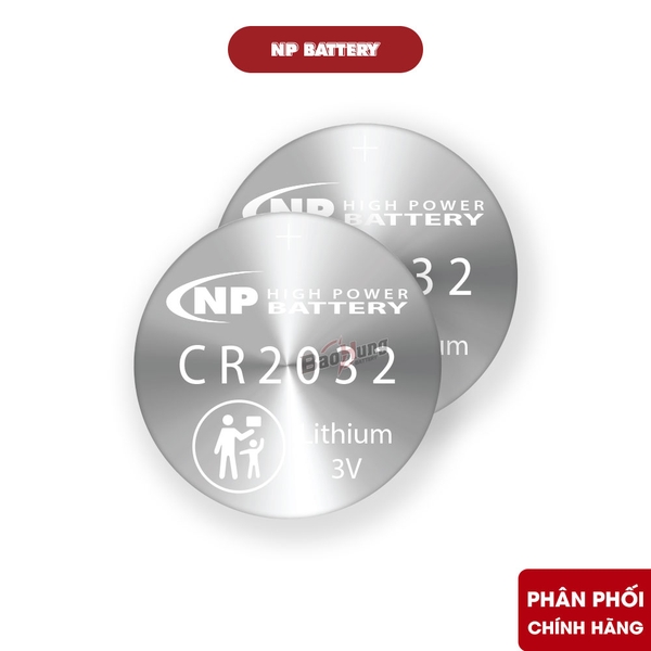 Pin National Power CR2032 Lithium 3V - Hàng Chính Hãng