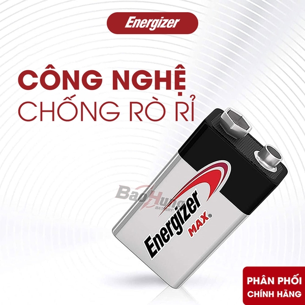 Pin Energizer Alkaline 9V (522 / BP1) - Hàng Chính Hãng