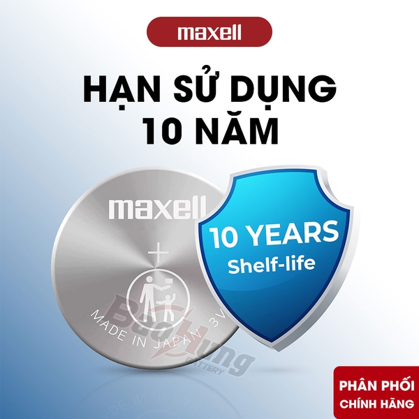 Pin Maxell CR2032S Lithium 3V (Vỉ 2 Viên) - Hàng Chính Hãng