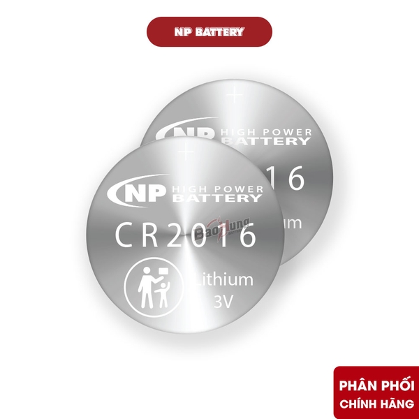 Pin National Power CR2016 Lithium 3V - Hàng Chính Hãng