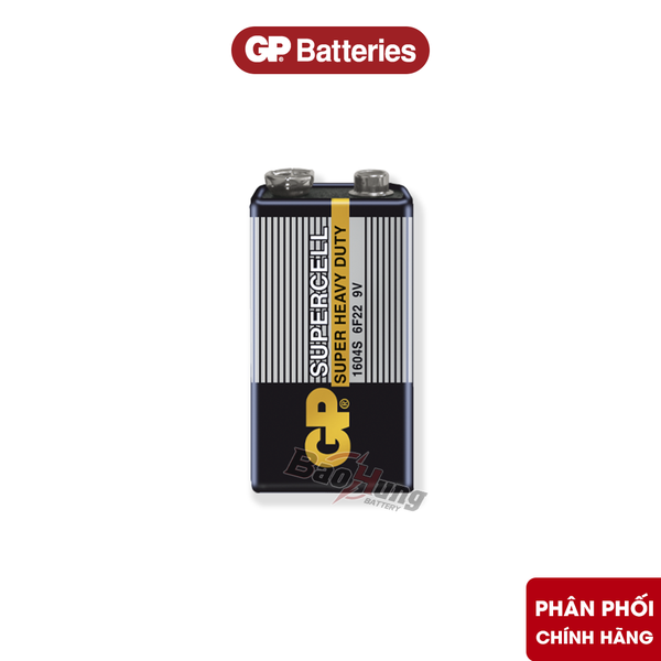 Pin GP Supercell 9V / 6F22 - Hàng Chính Hãng
