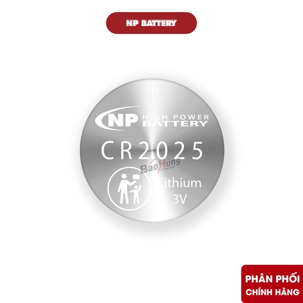 Pin National Power CR2025 Lithium 3V - Hàng Chính Hãng