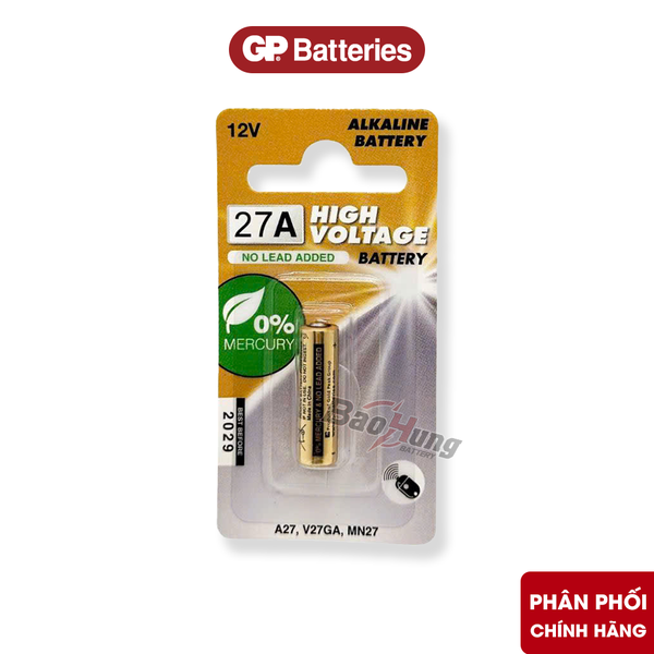 Pin GP Alkaline A27 (27A / MN27 / V27A) - Hàng Chính Hãng