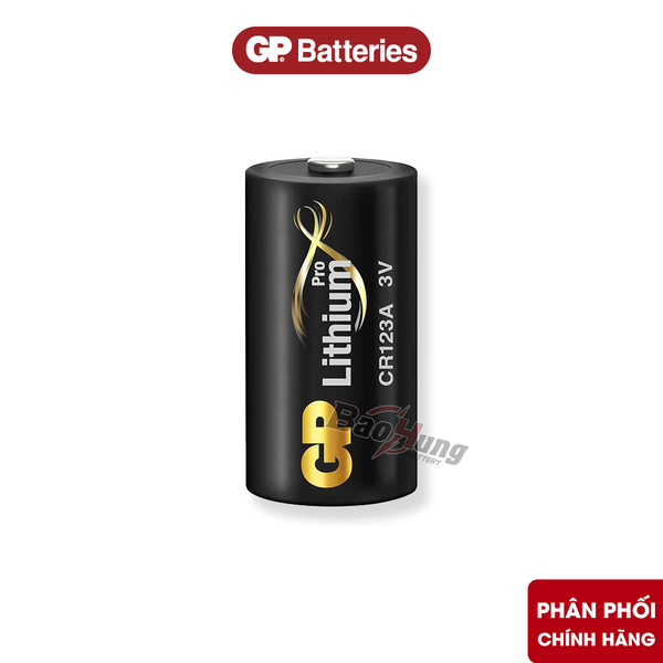 Pin GP CR123A Pro Lithium 3V - Hàng Chính Hãng