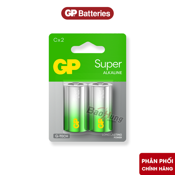 Pin GP Super Alkaline C 1.5V (Pin Trung) – Hàng Chính Hãng