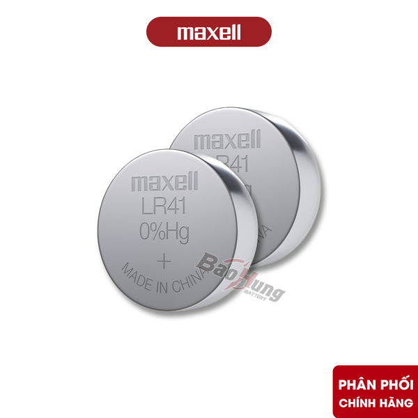 Pin Maxell Alkaline LR41 (AG3 / 192) - Hàng Chính Hãng