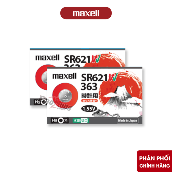 Pin Maxell SR621W / 363 (Đồng Hồ Đeo Tay) - Hàng Chính Hãng
