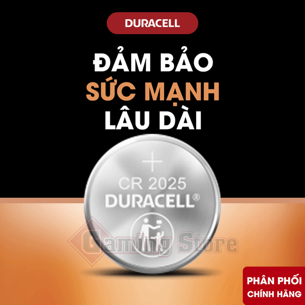 Pin Duracell CR2025 Lithium 3V (Vỉ 2 Viên) - Hàng Chính Hãng